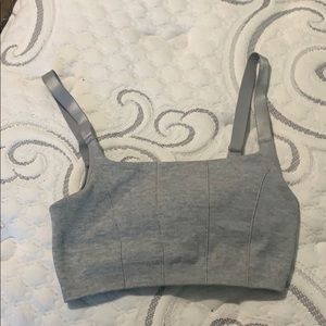 Size M grey forever 21 sports bra